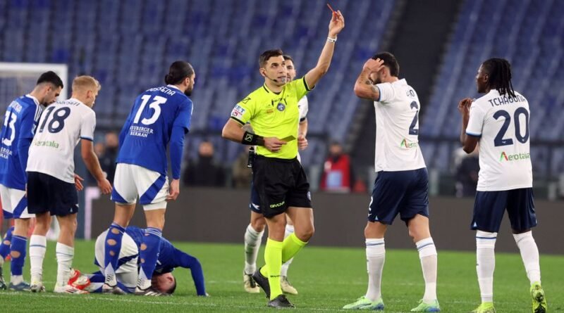 Serie A: Forward gets two yellow cards in one minute as Lazio drops points again