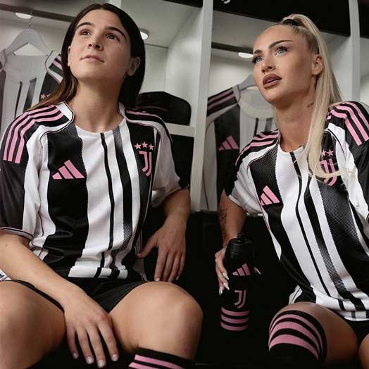 Juventus new home jersey 2025 black and white stripes