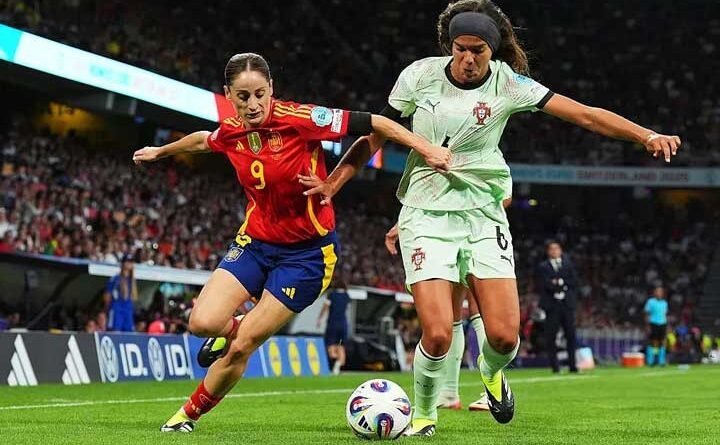 Spain beat Portugal 5-0 in their opening match at Women's Euro 2025