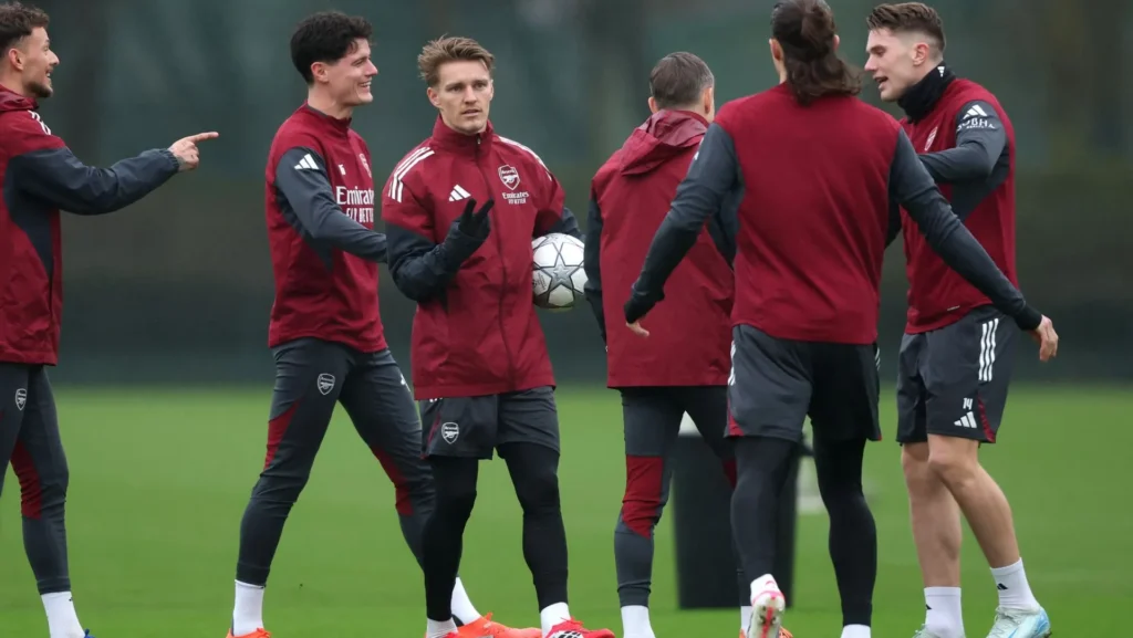 Arsenal training session