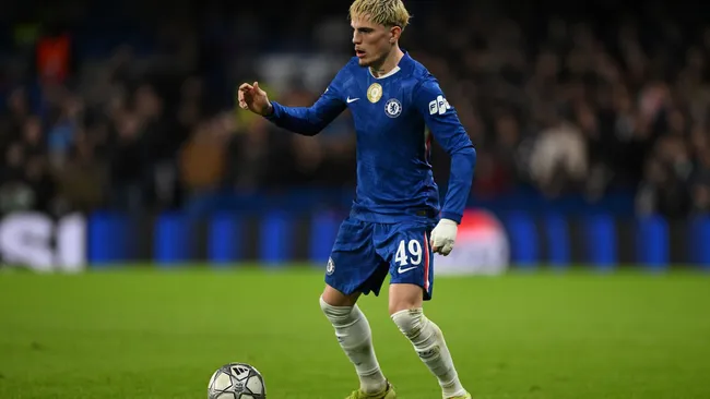 Alejandro Garnacho in action during a Champions League match