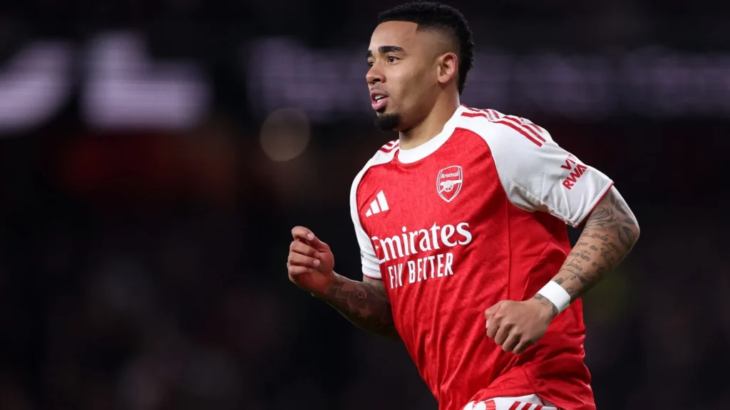 Gabriel Jesus arrives in top form for the Gunners vs. Red Devils derby