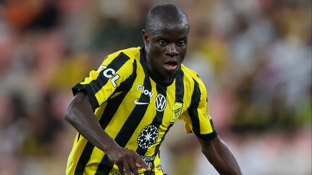 Kanté in action for Al-Ittihad 