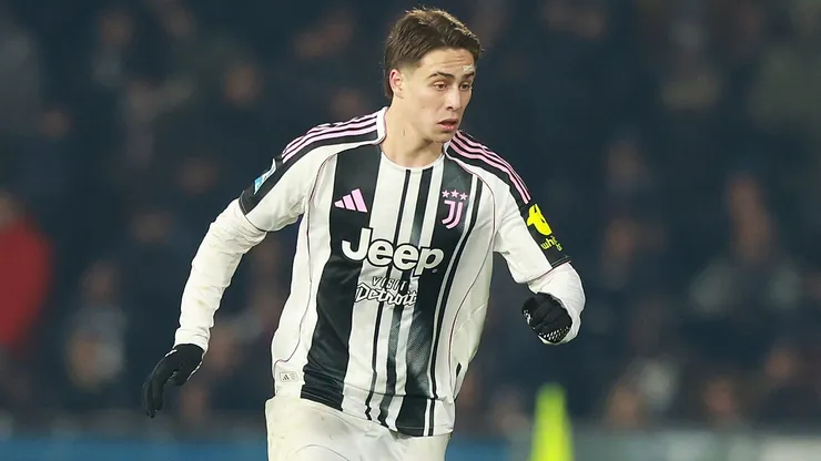 Kenan Yildiz in a match against Pisa