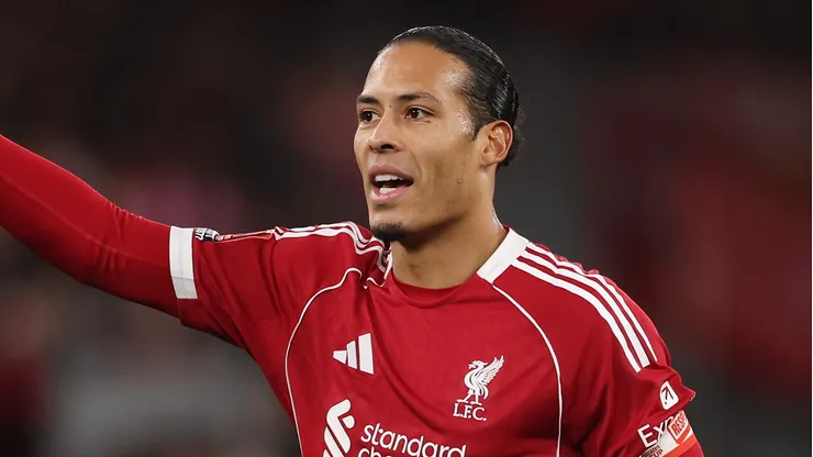 Van Dijk during a Liverpool match