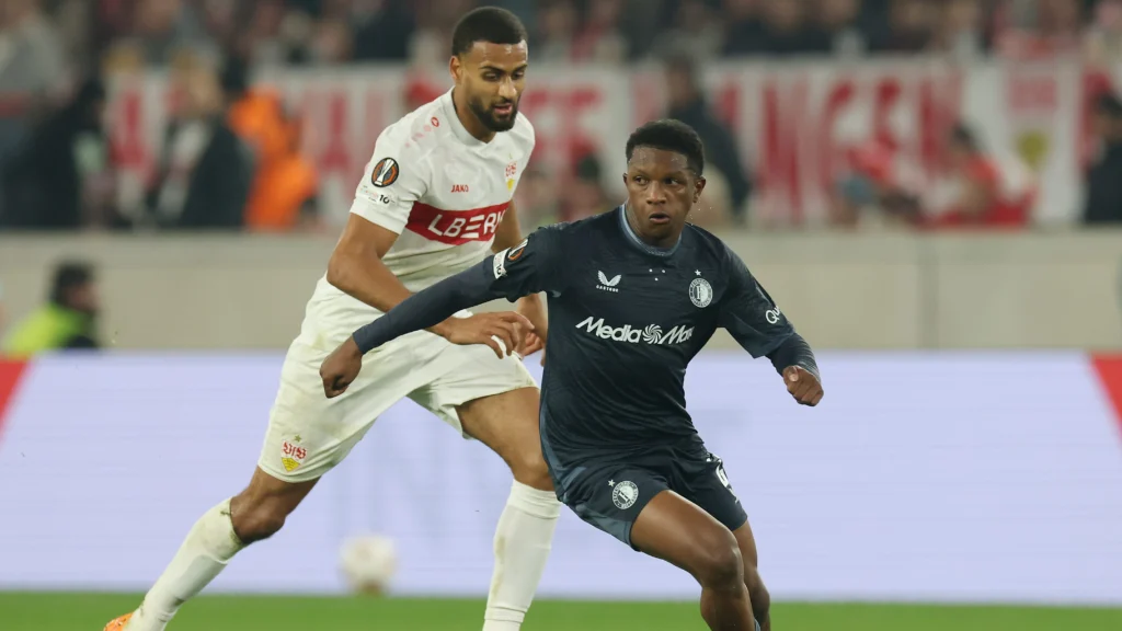 Givairo Read during a Feyenoord match