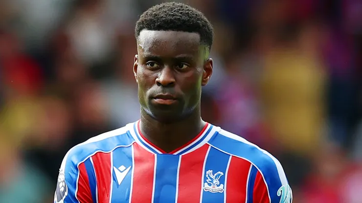 Guéhi on the field with Crystal Palace. Photo: Eddie Keogh/Getty Images