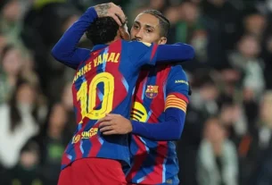 "Nobody is above us": Lamine Yamal praises Raphinha as Barcelona secure UCL Round of 16 spot