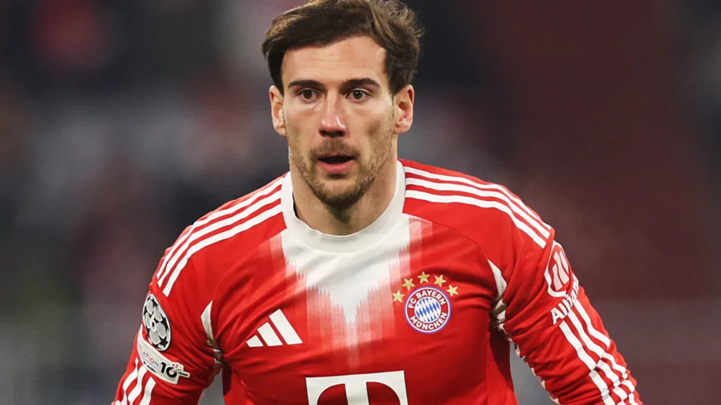 Goretzka on the field for Bayern Munich