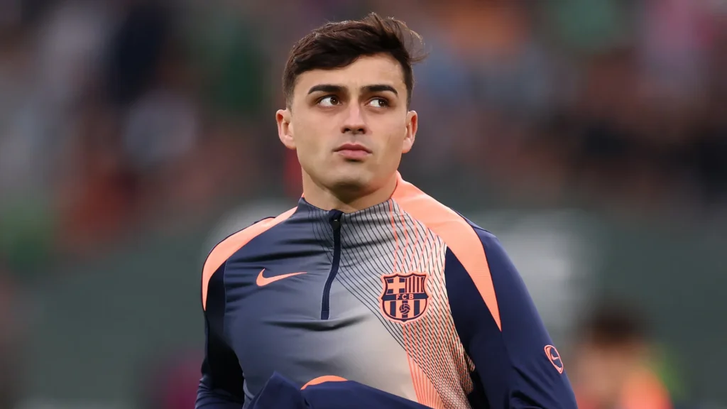 Pedri, from Barcelona