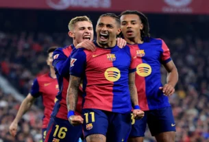 Barcelona’s Captain Marvel: Raphinha gets glowing review from Koundé after Copenhagen rout