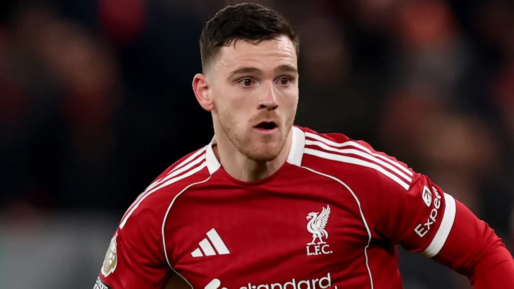 Robertson on the field for Liverpool