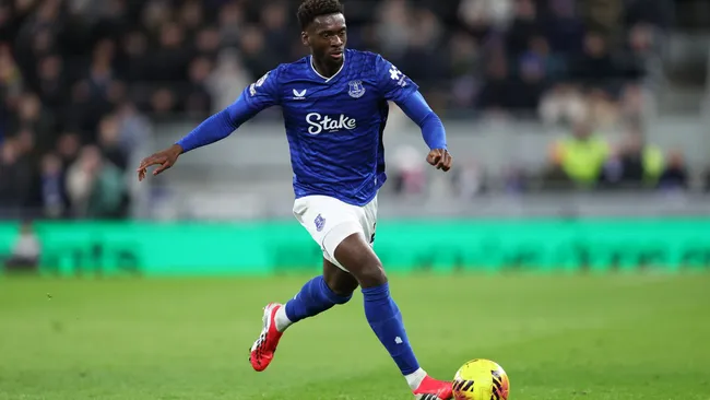 Tim Iroegbunam during a Premier League match