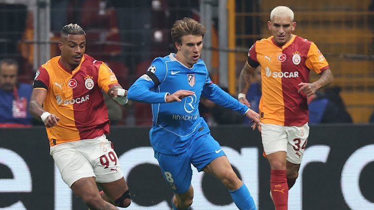 recording 14 shots compared to Galatasaray’s 7. Diego Simeone’s men struggled with clinical finishing