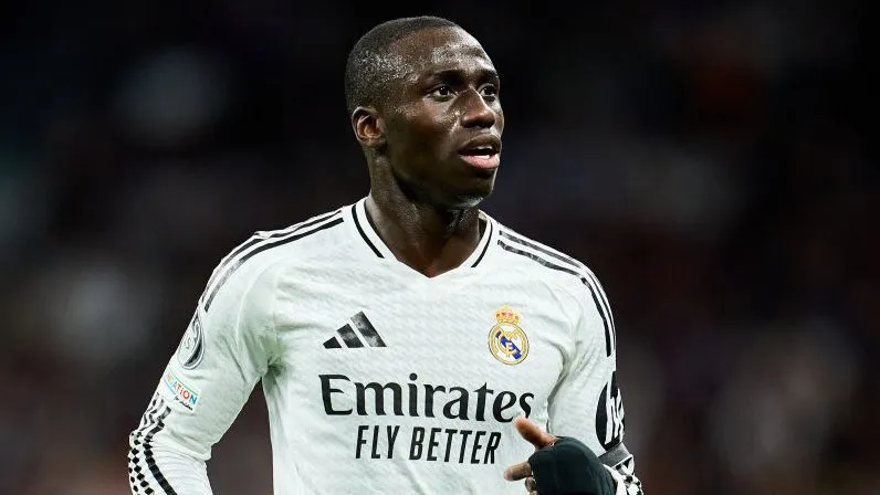 Ferland Mendy on the field for Real Madrid 