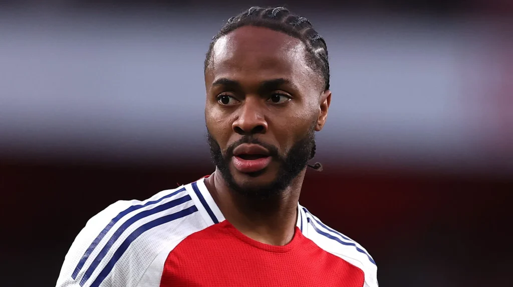 Sterling during a match for Arsenal