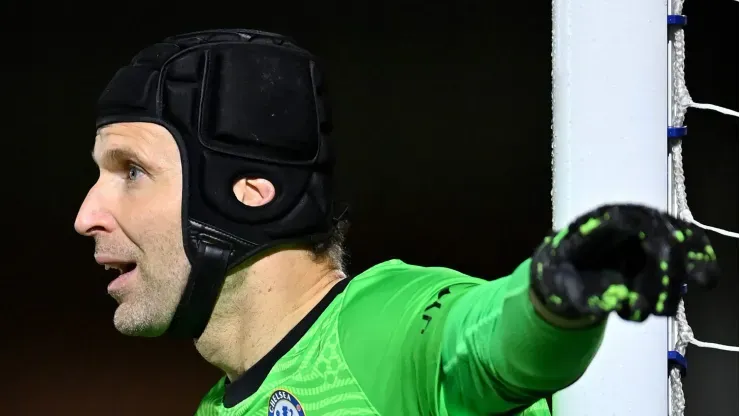 Petr Cech in a match against Chelsea
